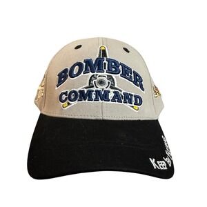 Commemorative Air Force Bomber Command Hat Grey Black Military Aircraft Cap
